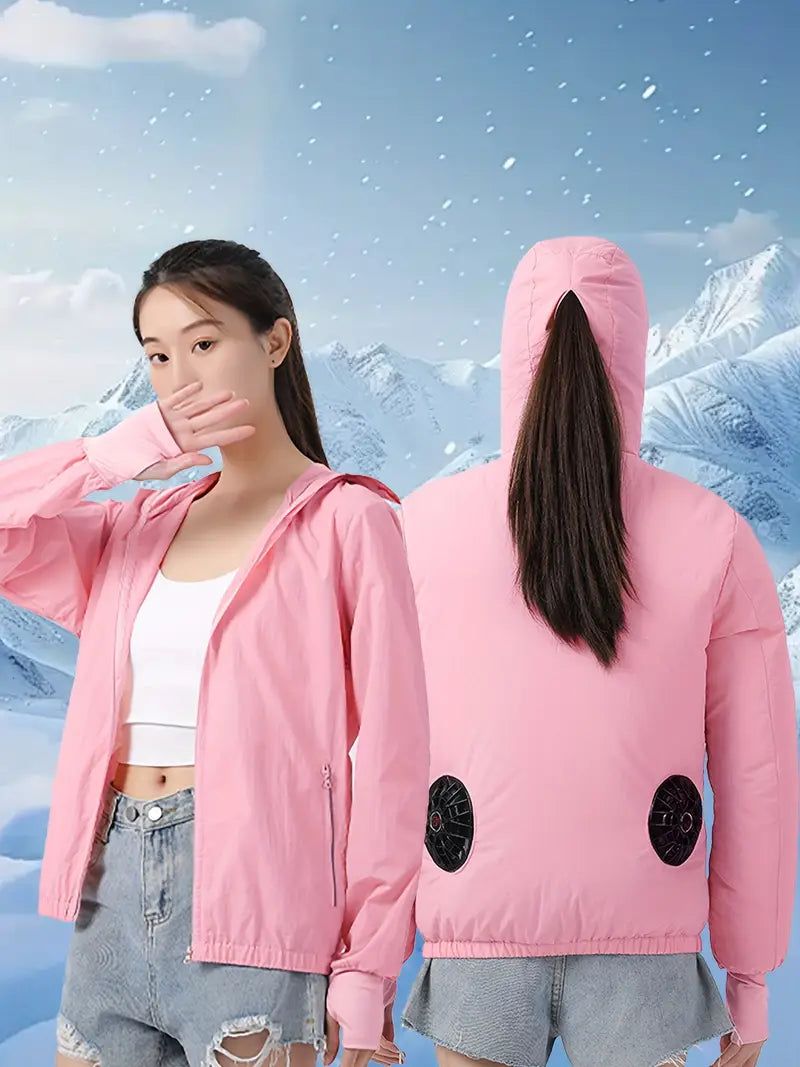 USB 2 × Fan Cooling Jacket for Men & Women