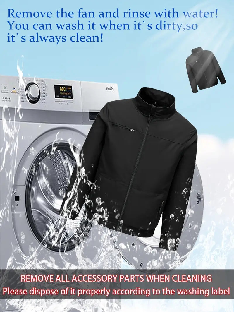 USB 2 × Fan Cooling Jacket for Men & Women