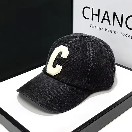 Denim Canada Letter C Cap, Women Men Spring Summer Hat