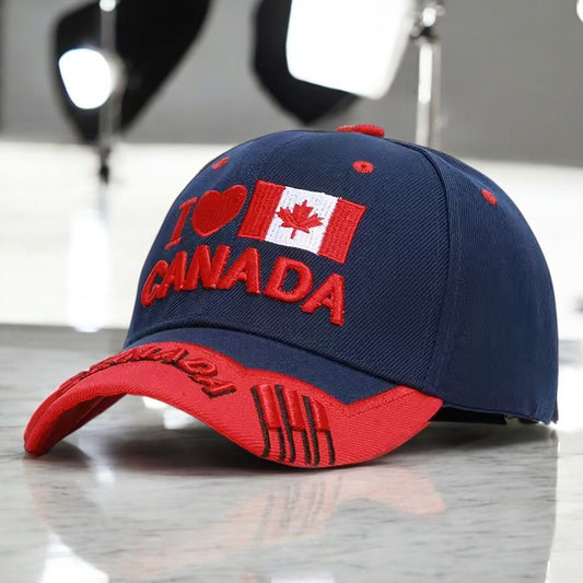 Canada Hat, Embroidered Adjustable Baseball Hat