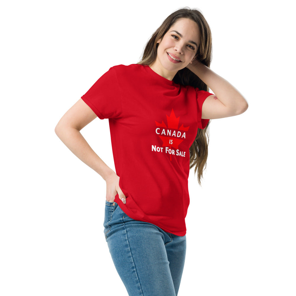 Canada is not for sale Ca Leaf T-Shirt (Made in Canada)