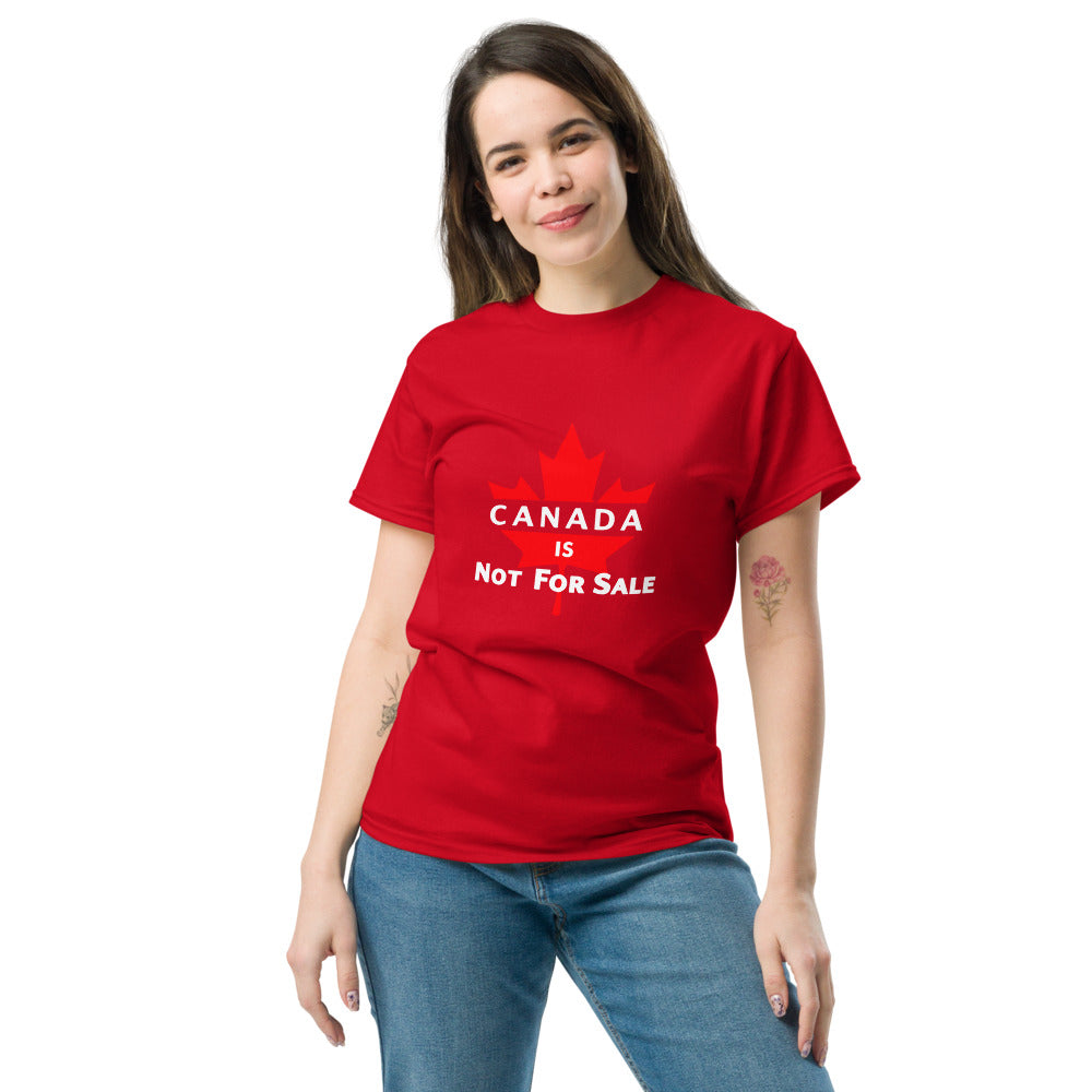 Canada is not for sale Ca Leaf T-Shirt (Made in Canada)