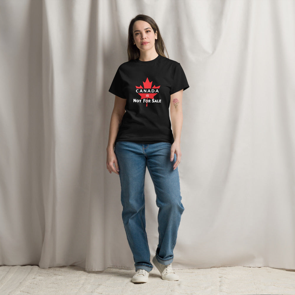 Canada is not for sale Ca Leaf T-Shirt (Made in Canada)
