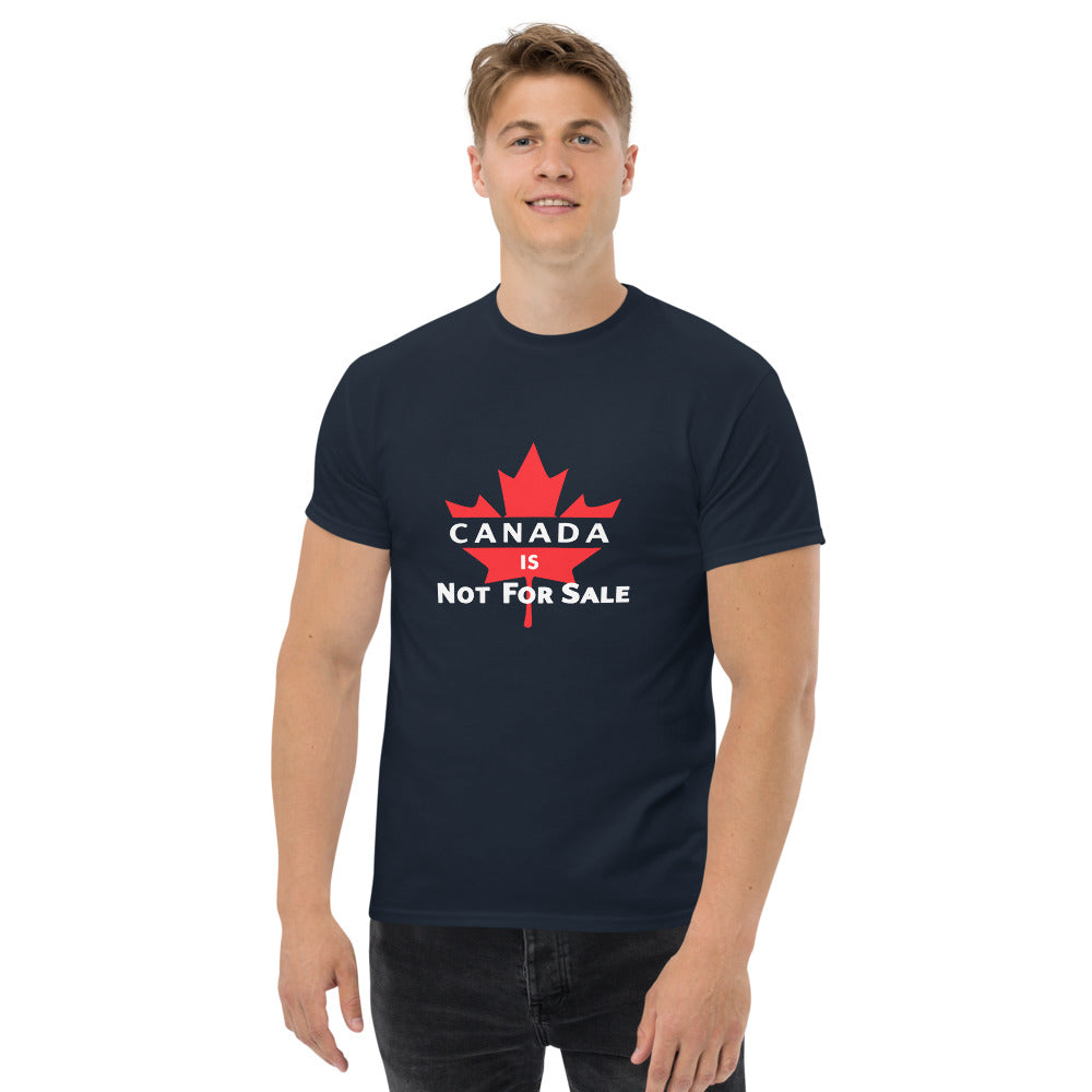 Canada is not for sale Ca Leaf T-Shirt (Made in Canada)