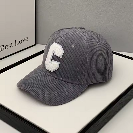 Canada Letter C Fashion Corduroy Cap, Snapback Hat Hip Hop Edition