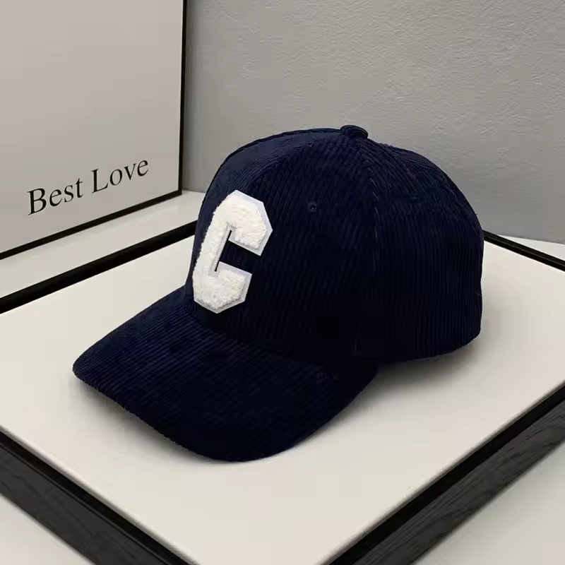 Canada Letter C Fashion Corduroy Cap, Snapback Hat Hip Hop Edition