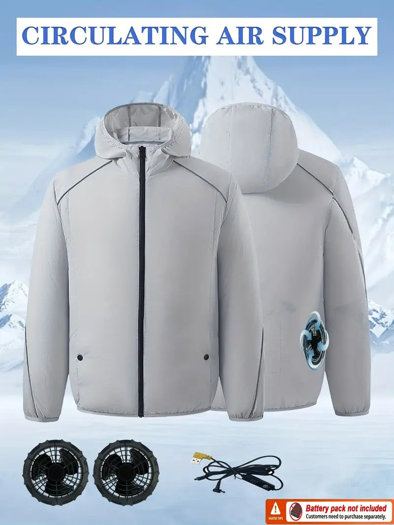 USB 2 × Fan Cooling Jacket for Men & Women
