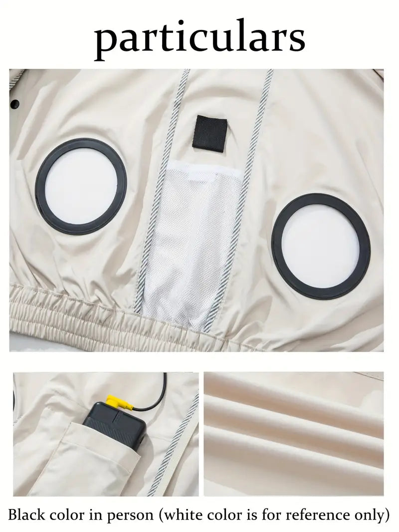 USB 4 × Fan Cooling Jacket for Men & Women