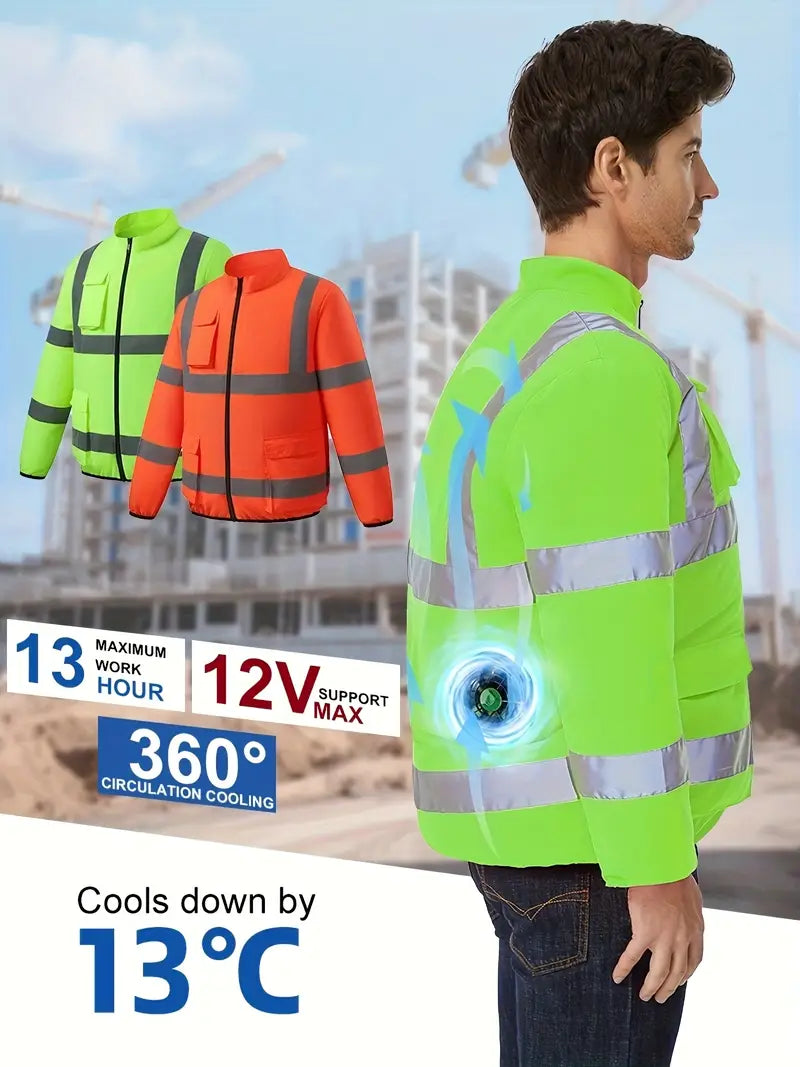 Outdoor Work Cooling Vest with USB Fans – Men's & Women's Wearable Air-Conditioned for Hiking, Fishing, Labor