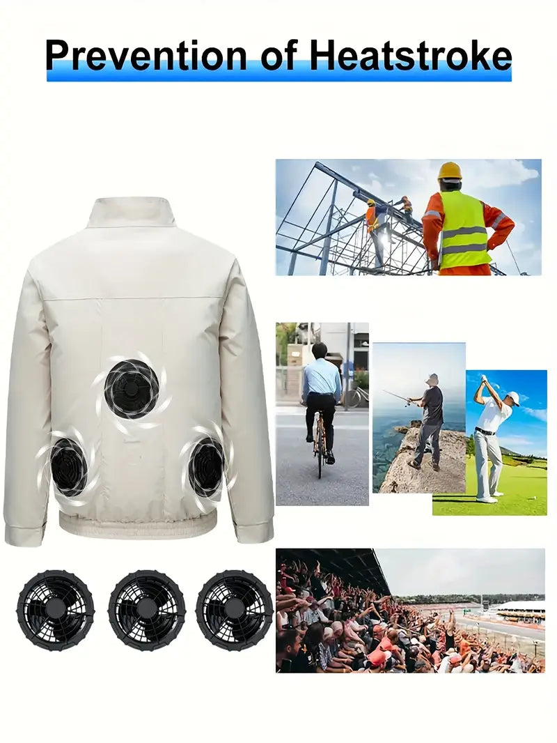 USB 3 × Fan Cooling Jacket for Men & Women