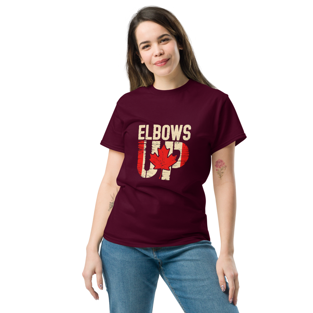 Elbows Up T-Shirt, Made In Canada