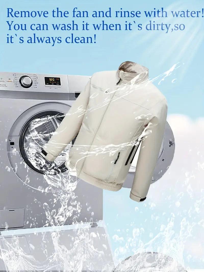 USB 3 × Fan Cooling Jacket for Men & Women 