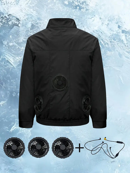 USB 3 × Fan Cooling Jacket for Men & Women 