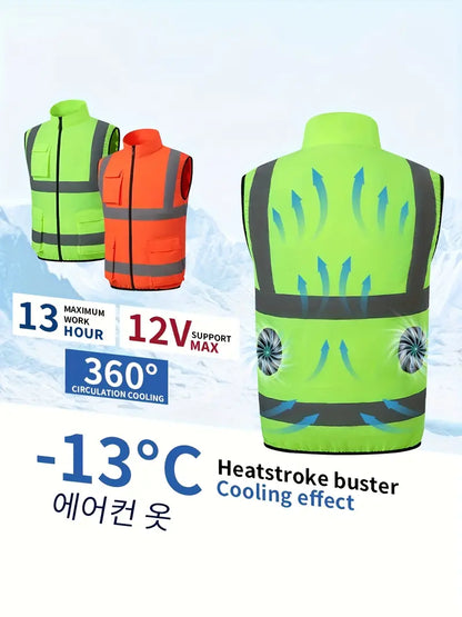 Working Cooling Vest - Sleeveless Breathable Nylon Lightweight for Working Labor, Hiking, Outdoors