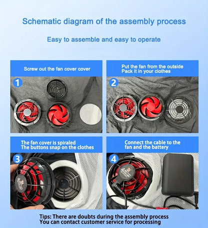 Working Cooling Vest - Sleeveless Breathable Nylon Lightweight for Working Labor, Hiking, Outdoors