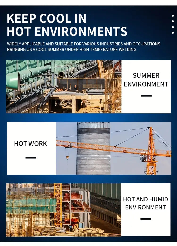 Working Cooling Vest - Sleeveless Breathable Nylon Lightweight for Working Labor, Hiking, Outdoors