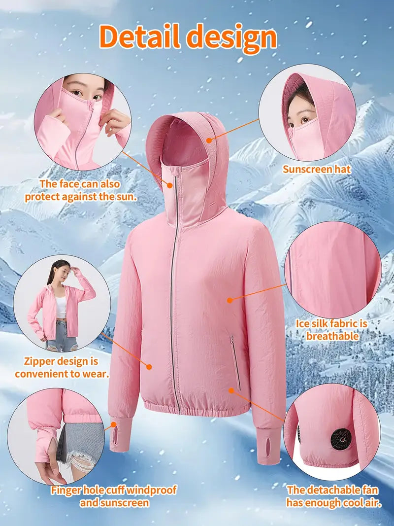 USB 2 × Fan Cooling Jacket for Men & Women