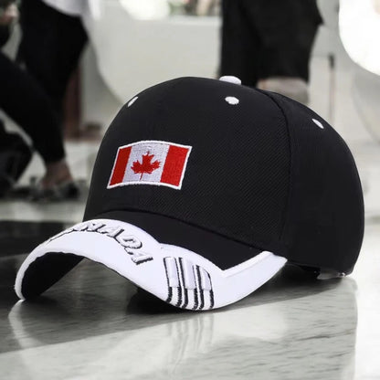 Canada Hat, Embroidered Adjustable Baseball Hat