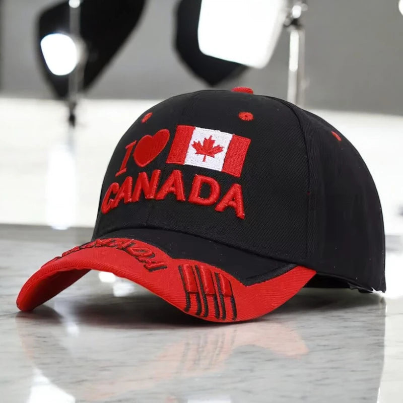 Canada Hat, Embroidered Adjustable Baseball Hat