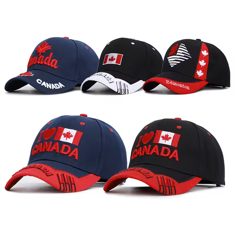Canada Hat, Embroidered Adjustable Baseball Hat