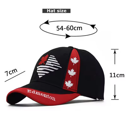 Canada Hat, Embroidered Adjustable Baseball Hat