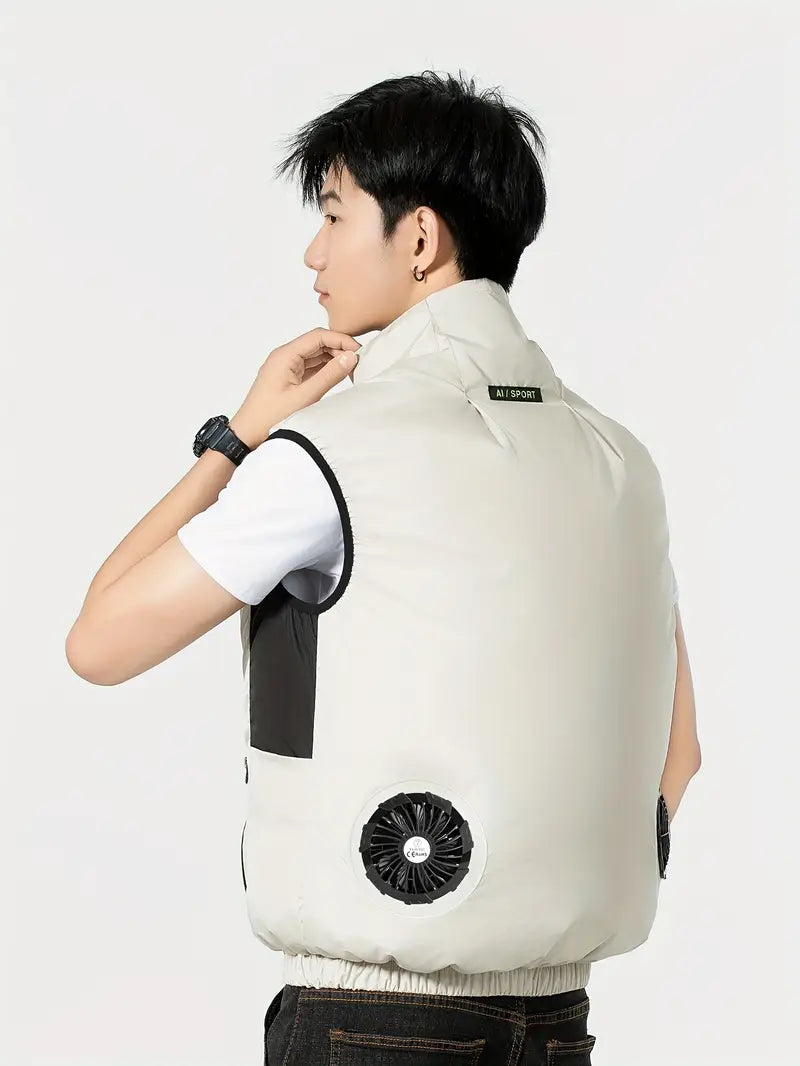 Summer Cooling Vest with Fans - 13-Hour Continuous Cooling, deal for Hiking, Fishing  Camping, Outdoor Cooling Vest