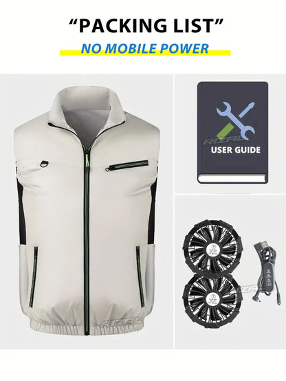 Summer Cooling Vest with Fans - 13-Hour Continuous Cooling, deal for Hiking, Fishing  Camping, Outdoor Cooling Vest