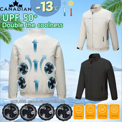 USB 4 × Fan Cooling Jacket for Men & Women 