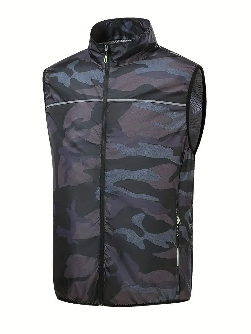 Camouflage Cooling Vest - Breathable Lightweight for Working Labor, Hiking, Outdoors